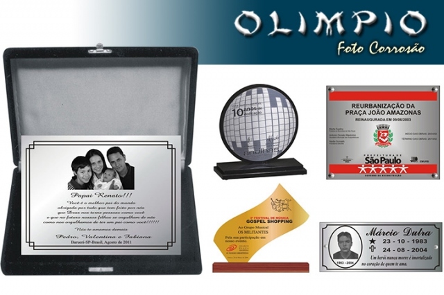 Olimpio Placas e Gravações em Metal